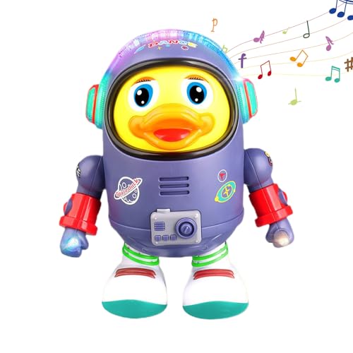 Huayeex Tanzende Ente - Ente Bewegliche Gehende Tanzende Spielzeuge,Lernaktivitäten Mit Lichtern Und Klängen Wackelnder Roboter Für Kinder Ab 3 Jahren Mädchen von Huayeex