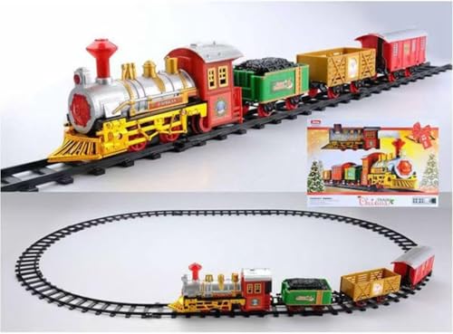 Weihnachtszug Set, Elektrische Bahngleis Spielzeug Weihnachtsdekoration, realistischen Klängen, Weihnachtsbahngleise Set Kinderspielzeug Weihnachtsdekoration Geschenk Weihnachtszug Set, Elektrische Bahngleis Spielzeug Weihnachtsdekoration, realistischen Klängen, Weihnachtsbahngleise Set Kinderspielzeug Weihnachtsdekoration Geschenk von Huayifa
