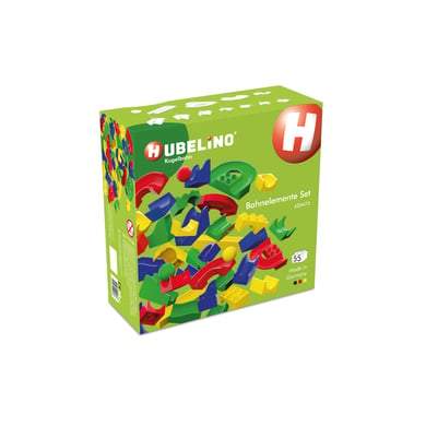 HUBELINO® Kugelbahn Bahnelemente Set, 55-teilig von Hubelino®