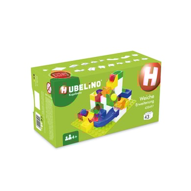 HUBELINO® Kugelbahn Weiche Erweiterung, 43-teilig von Hubelino