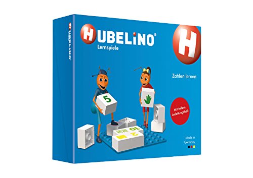 Hubelino 410009 - Lernspiel - Zahlen lernen - ab 4 Jahre (100% kompatibel mit Duplo) - 85 Teile von Hubelino