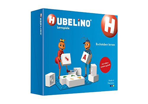 Hubelino 410016 - Lernspiel - Buchstaben Lernen - ab 4 Jahren (100% kompatibel mit Duplo) - 85 Teile von Hubelino