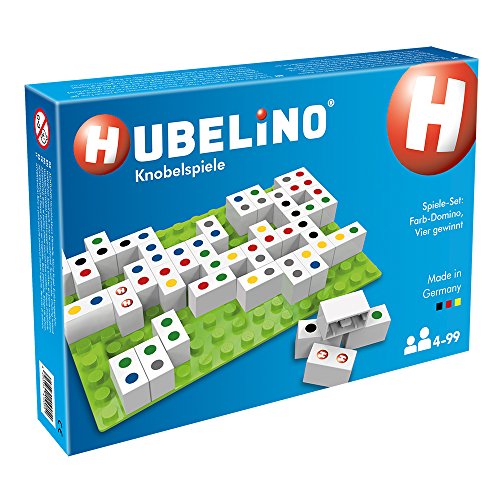 Hubelino 410054 Spiel Set: Farb-Domino, Vier gewinnt von Hubelino