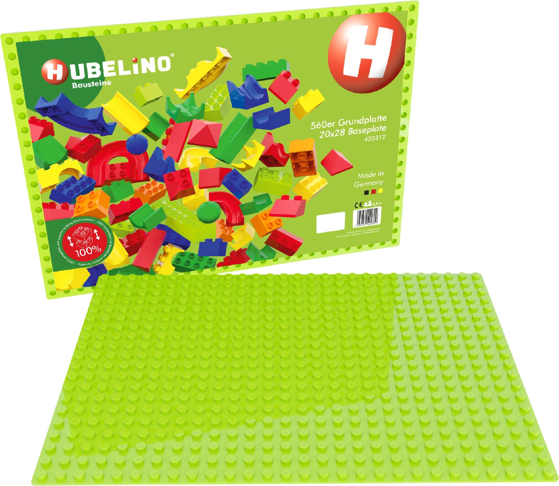 Hubelino Grundplatte 20x28, Hellgrün Hubelino Grundplatte 20x28, Hellgrün von Hubelino