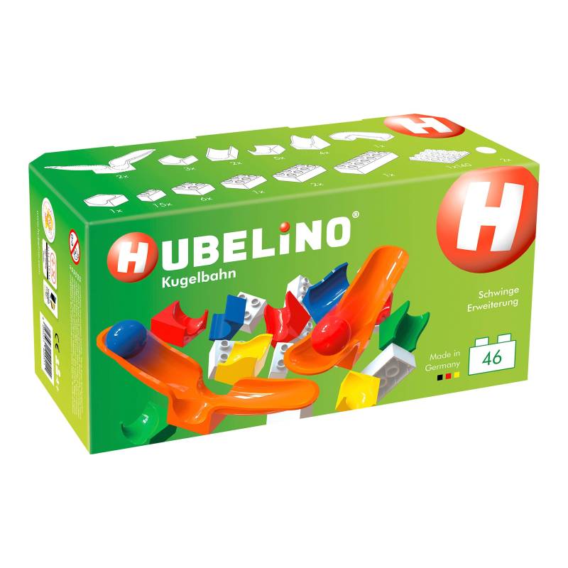 Hubelino Kugelbahn Erweiterung Schwinge 46-tlg. von Hubelino