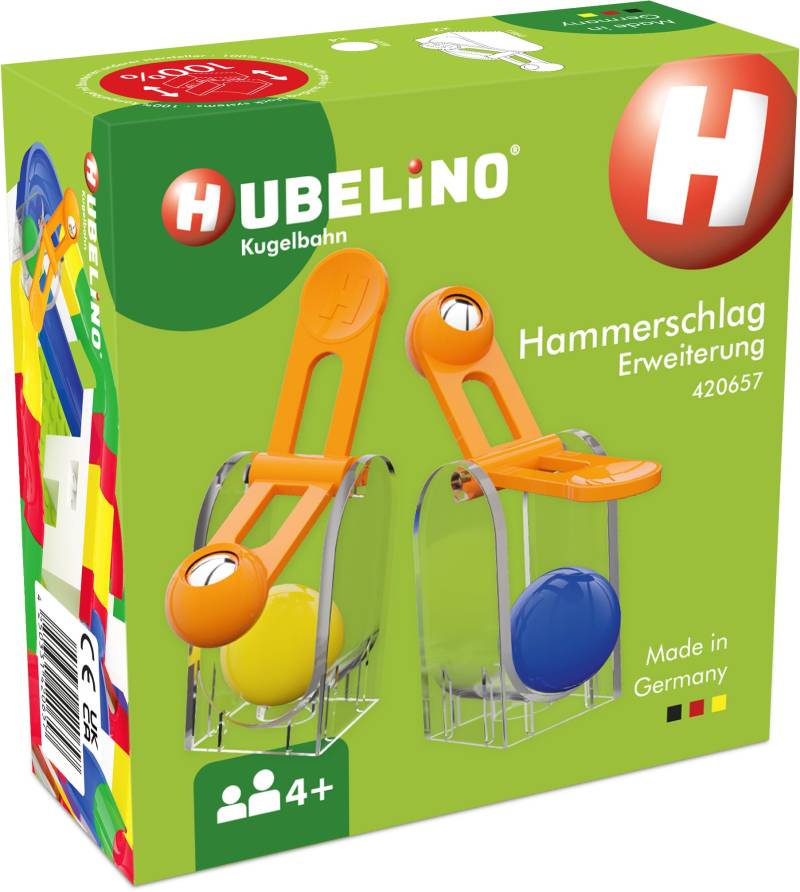 Hubelino Kugelbahn Hammerschlag-Erweiterung, 6 Teile von Hubelino
