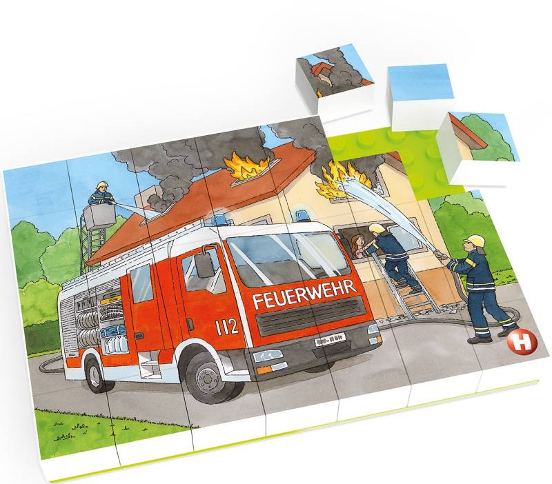 Hubelino Puzzle Feuerwache 35 Teile von Hubelino