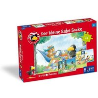 Huch Verlag - Der-kleine-Rabe-Socke-Puzzle 3 x 49 Teile von Huch Verlag