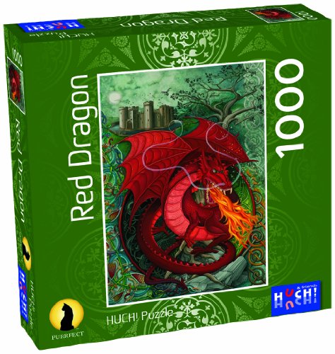 Huch & Friends 878359 - Red Dragon, Erwachsenen-Puzzle von Huch & Friends