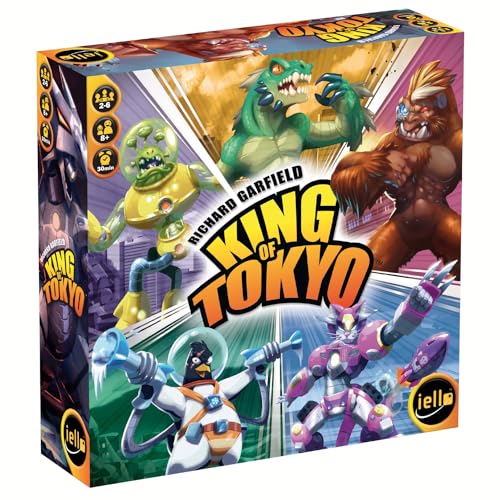 Iello 513299 - King of Tokyo Neue Edition- Deutsch, für 8 Jahre to 99 Jahre, Medium, Grün, Blau, Rot von Huch & Friends