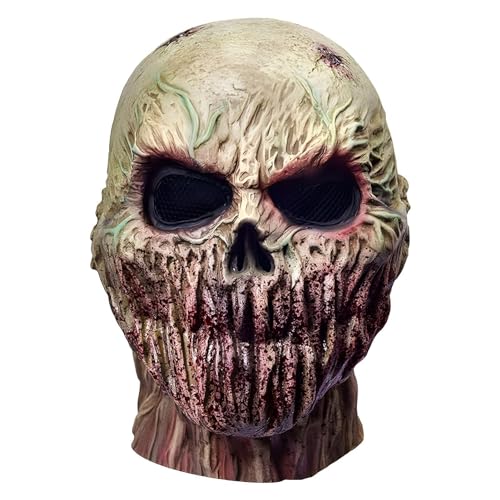 Hudhowks Horror-Halloween-Kopfbedeckung, realistische Halloween-Kopfbedeckung,Cosplay Zombie Simulation Kopfbedeckung | Leichte Kostüm-Requisiten für Bars, Tanzpartys, Streiche, Aufführungen von Hudhowks