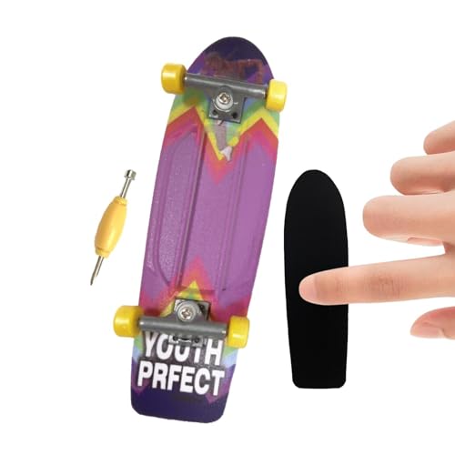 Hudhowks Mini-Finger-Skateboard | Rutschfestes kreatives Mini-Spielzeug,Lernspielzeug, langlebige Finger-Skateboards für Kinder, professionelle Erwachsene und Kinder-Einsteiger von Hudhowks