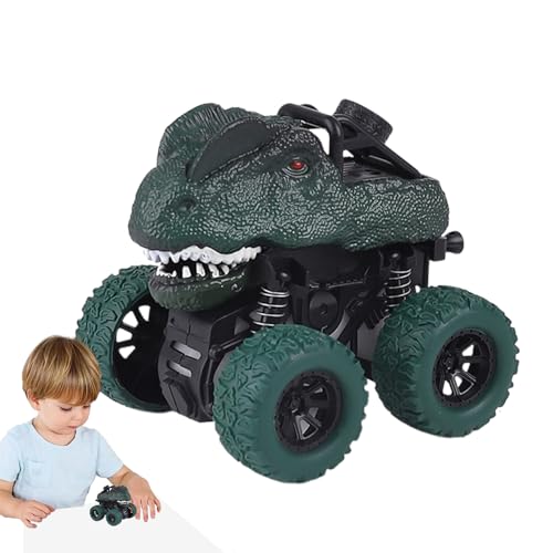 Hudhowks Reibungsautos - Pädagogische Dinosaurierautos,Lernspielzeug, Reibungsspielzeug für Kinder Jungen und Mädchen im Alter von 3–8 Jahren, Autospielzeug, Dinosaurierspielzeug, Tierautospielzeug von Hudhowks