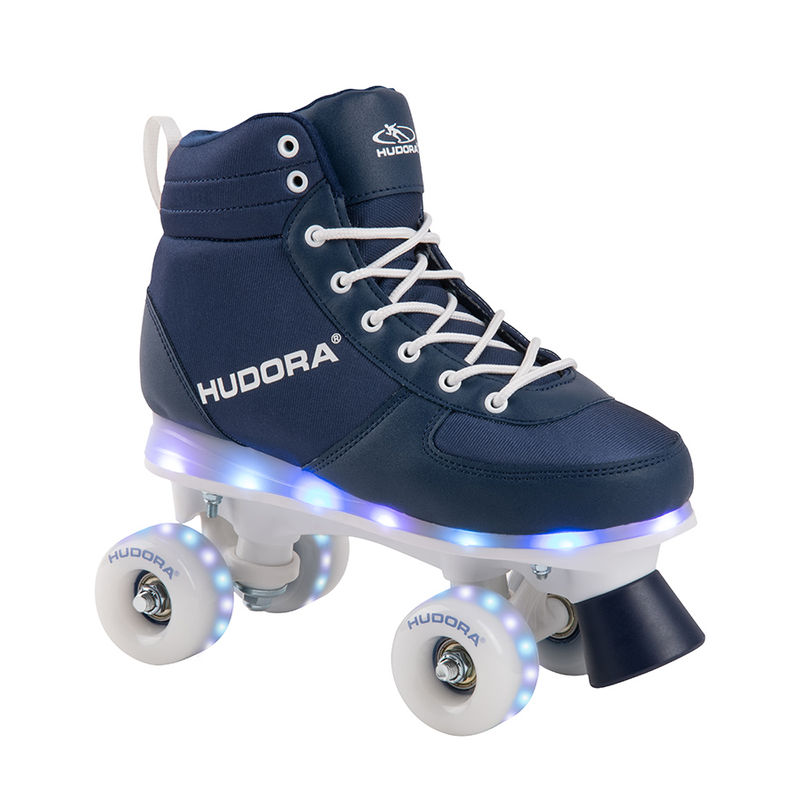 Rollschuhe ADVANCED LED in navy von Hudora