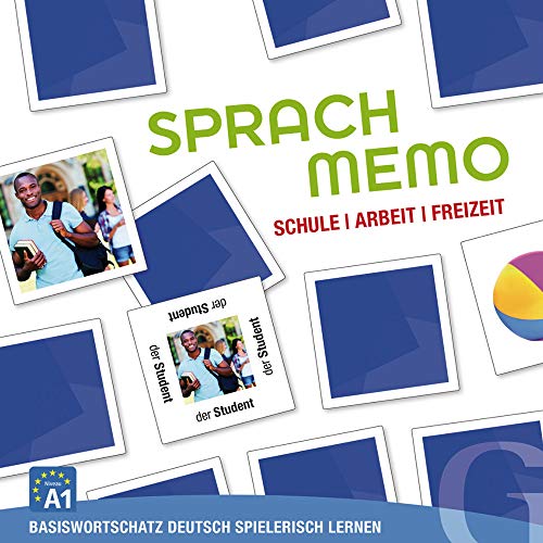 Hueber Verlag GmbH SPRACHMEMO Schule, Arbeit, Freizeit: Basiswortschatz Deutsch spielerisch Lernen. Sprachspiel von Hueber Verlag GmbH