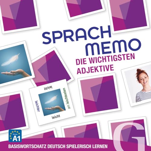 SPRACHMEMO Die wichtigsten Adjektive: Basiswortschatz Deutsch spielerisch Lernen/Sprachspiel von Hueber Verlag GmbH