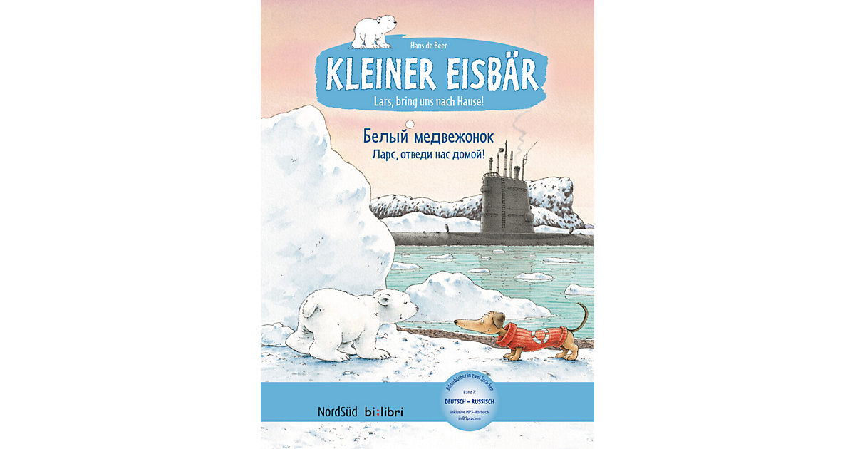 Buch - Kleiner Eisbär - Lars, bring uns nach Hause, Deutsch-Russisch von Hueber Verlag