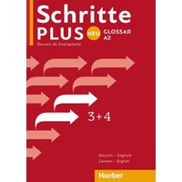 Schritte plus Neu 3+4 A2 Glossar Deutsch-Englisch - Glossary German-English von Hueber