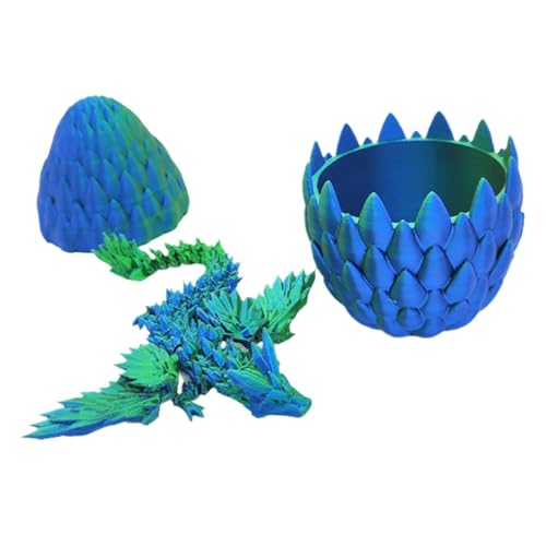3D Gedrucktes Drachenei mit Drache, Miniatur 3D Drachenfiguren im Drachenei, Realistische Dracheneier im Ei Gelenkiger Voll Beweglicher, Flexibles und Bewegliches Drachenei-Kombinationsspielzeug 3D Gedrucktes Drachenei mit Drache, Miniatur 3D Drachenfiguren im Drachenei, Realistische Dracheneier im Ei Gelenkiger Voll Beweglicher, Flexibles und Bewegliches Drachenei-Kombinationsspielzeug von Huehkir