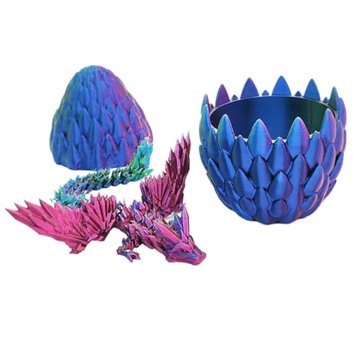 3D Gedrucktes Drachenei mit Drache, Miniatur 3D Drachenfiguren im Drachenei, Realistische Dracheneier im Ei Gelenkiger Voll Beweglicher, Flexibles und Bewegliches Drachenei-Kombinationsspielzeug 3D Gedrucktes Drachenei mit Drache, Miniatur 3D Drachenfiguren im Drachenei, Realistische Dracheneier im Ei Gelenkiger Voll Beweglicher, Flexibles und Bewegliches Drachenei-Kombinationsspielzeug von Huehkir