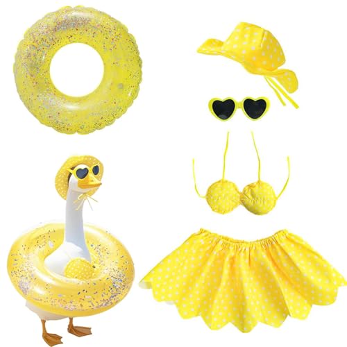 Huehkir Enten Kostüm | Niedliches Garten-Ente Kostüm - Wetterfeste Festliche Outdoor-Deko Für Hochzeiten Gartenpartys Themenfeste & Gartenschmuck von Huehkir