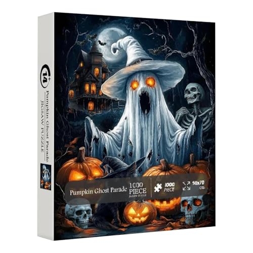 Huehkir Geister Puzzle,Halloween Legepuzzle | Horror Gothic Geister Sammlerstücke Unisex Festtagsspiel Familienparty Deko Für Erwachsene Huehkir Geister Puzzle,Halloween Legepuzzle | Horror Gothic Geister Sammlerstücke Unisex Festtagsspiel Familienparty Deko Für Erwachsene von Huehkir