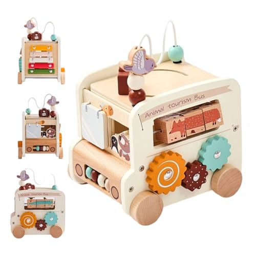 Huehkir Lernspielzeug Bus - Lernspielzeug Spielzeugbus Vorschule | Puzzle Spiele für sensorische und kognitive Förderung bei Kindern, für Klassenzimmer, Weihnachten, Geburtstag, und Huehkir Lernspielzeug Bus - Lernspielzeug Spielzeugbus Vorschule | Puzzle Spiele für sensorische und kognitive Förderung bei Kindern, für Klassenzimmer, Weihnachten, Geburtstag, und von Huehkir