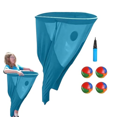 Huehkir Oma Hosen Garten Spiel | Oma-Hosen-Outdoor-Spiel mit 4 Hüpfbällen und 1 Luftpumpe | Omahosen Wurfspiel für draußen, Familientreffen-Feldparty-Spielset von Huehkir