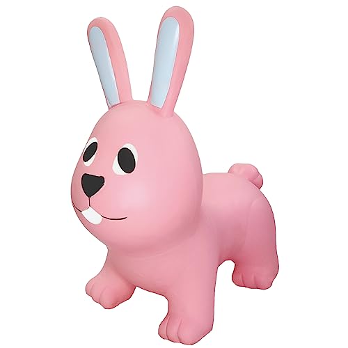 Gerardo's Toys Jumpy Hüpftier Hase Hellrosa ca. 58 cm - Hüpftiere ab 1 Jahr - Aufblasbare Tiere für drinnen & draußen - Inklusive Luftpumpe Gerardo's Toys Jumpy Hüpftier Hase Hellrosa ca. 58 cm - Hüpftiere ab 1 Jahr - Aufblasbare Tiere für drinnen & draußen - Inklusive Luftpumpe von GERARDO'S