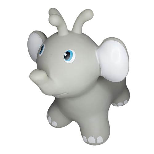 GERARDO'S Toys Jumpy Hüpftier Grau Elefant - Hüpftiere ab 1 Jahr und ab 2 Jahre - Aufblasbare Tiere Spielzeug Draussen oder Drinnen für Kleinkinder ab 12 Monaten…… von GERARDO'S
