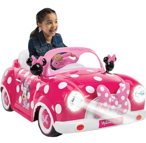 Huffy 17611W Minnie Mouse Electric Ride On Car, Pink, One Size von Huffy