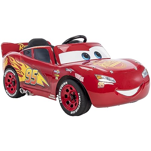 Huffy Disney Cars Lightning McQueen Elektro-Fahrzeug - 6V batteriebetriebener motorisierter Fahrspaß + Geräusche + Lichter Kinderauto von Huffy