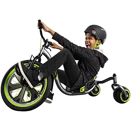 Huffy Green Machine Drift Trike Dreirad Stunts, Drifts und Spins - Actionreicher Thrill-Kartspaß in Grün, Grau & Schwarz. von Huffy
