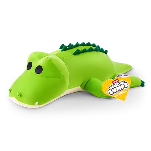 Hug-A-Lumps, Kuscheliges weiches beruhigendes Plüschspielzeug, Gewichtsplüschspielzeug 1,5 kg (35 cm), (Crocodile)(Rocko) von ZURU, Muttertagsgeschenk von Hug-A-Lumps