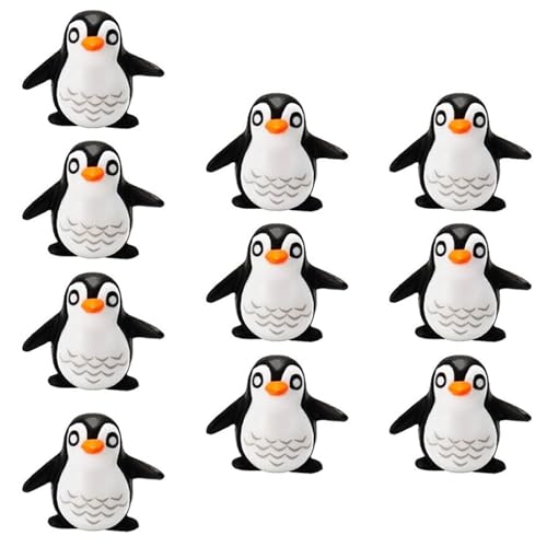 HugMiu Mini-Pinguin-Figuren für Feengarten, Zwerge, Moos-Terrarien, Dekoration von HugMiu