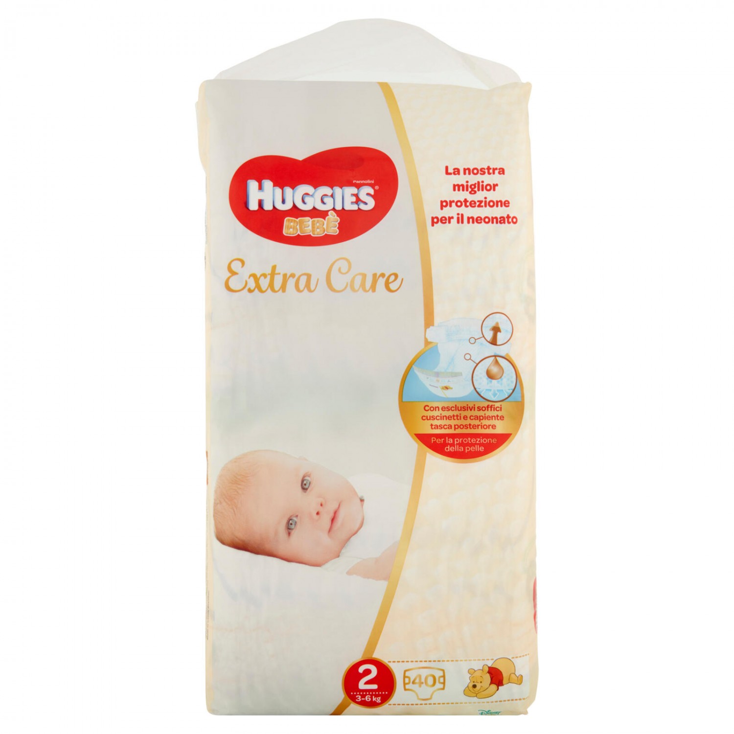 Extra Care Huggies Windeln 3-6 Kg Größe 2 (40 Stück) von Huggies