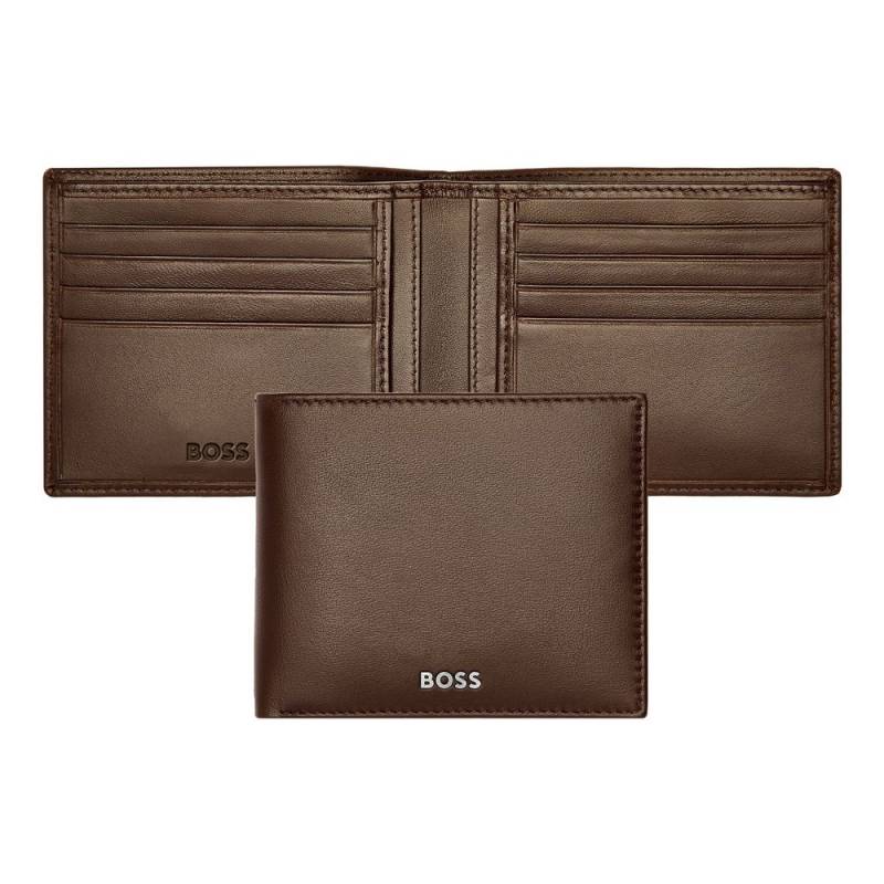 BOSS Brieftasche Classic Smooth 8cc Braun von Hugo Boss
