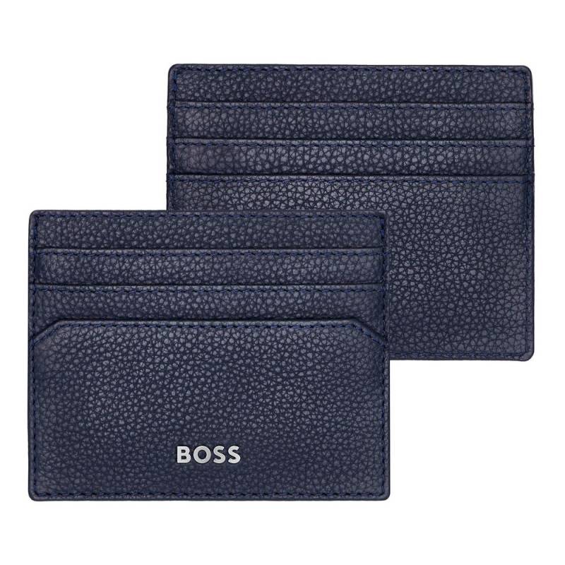 BOSS Kartenetui Classic Grained 6cc Navy von Hugo Boss