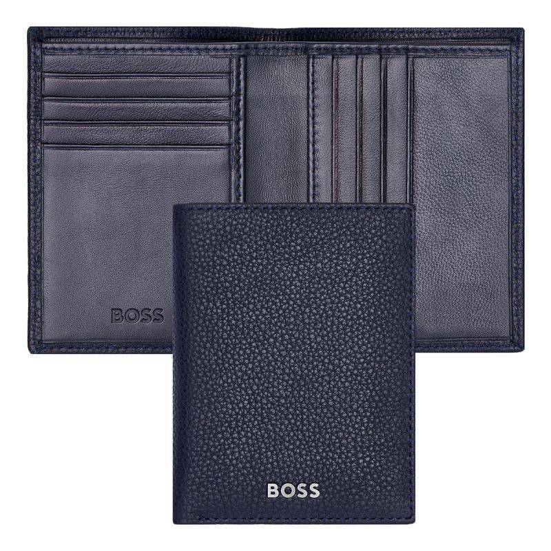 BOSS Kartenetui Classic Grained 8cc Navy von Hugo Boss