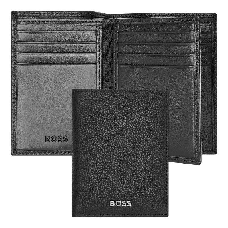 BOSS Kartenetui Classic Grained Trifold 16cc Schwarz von Hugo Boss