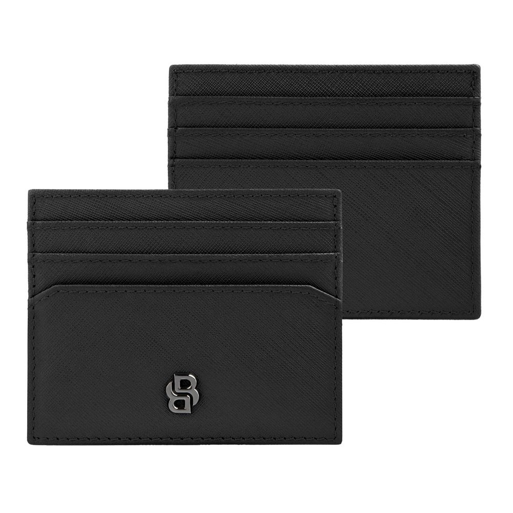 BOSS Kartenetui Double B Saffiano 6cc Schwarz von Hugo Boss