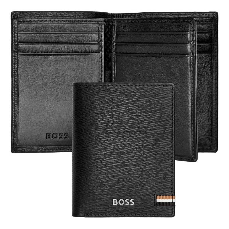 BOSS Kartenetui Iconic Trifold 16cc Schwarz von Hugo Boss