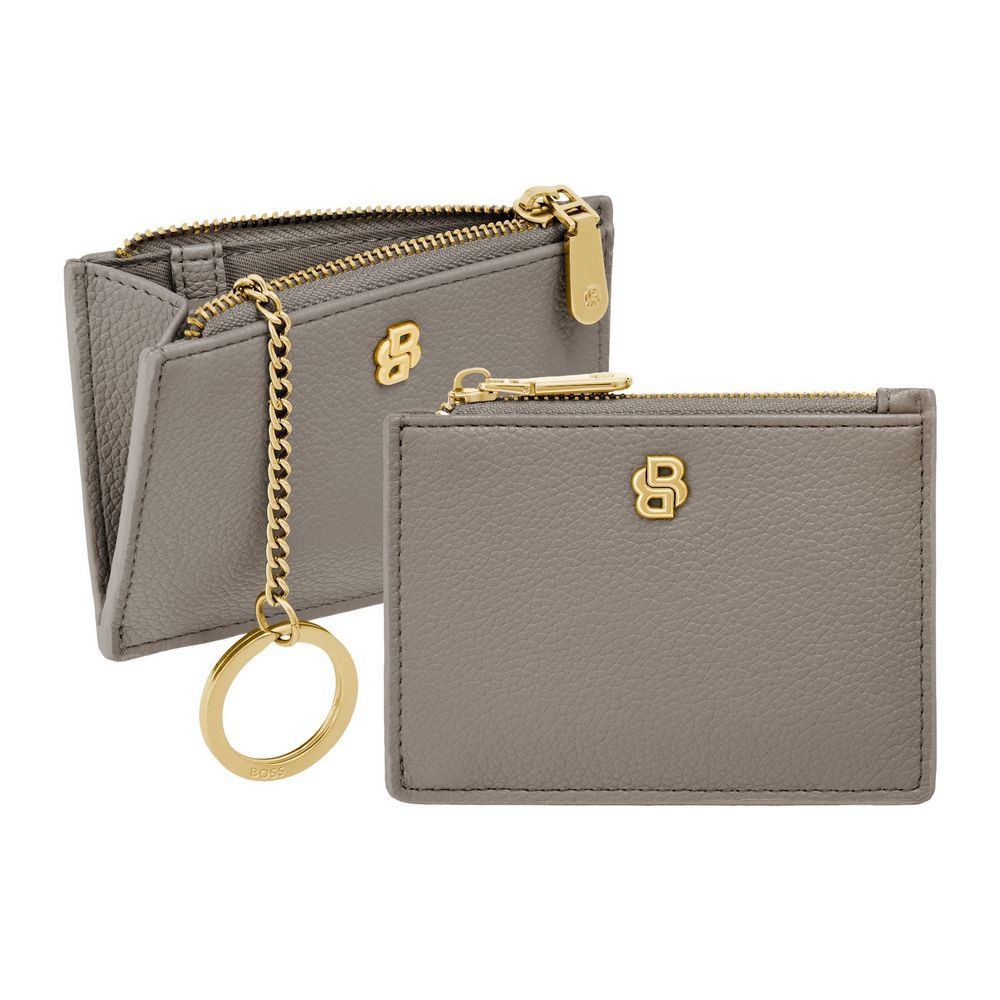 BOSS Kartenetui Signature Lady 3cc Taupe von Hugo Boss