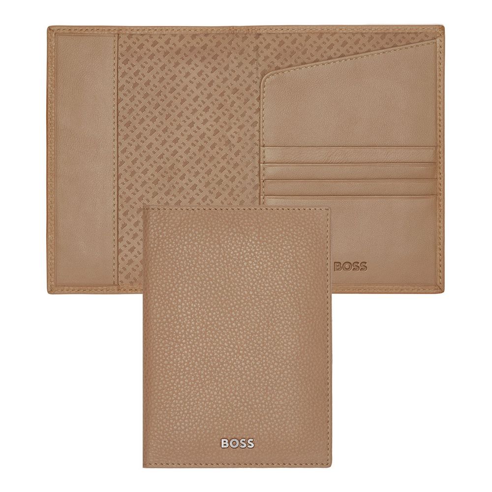 BOSS Passetui Classic Grained 4cc Camel von Hugo Boss