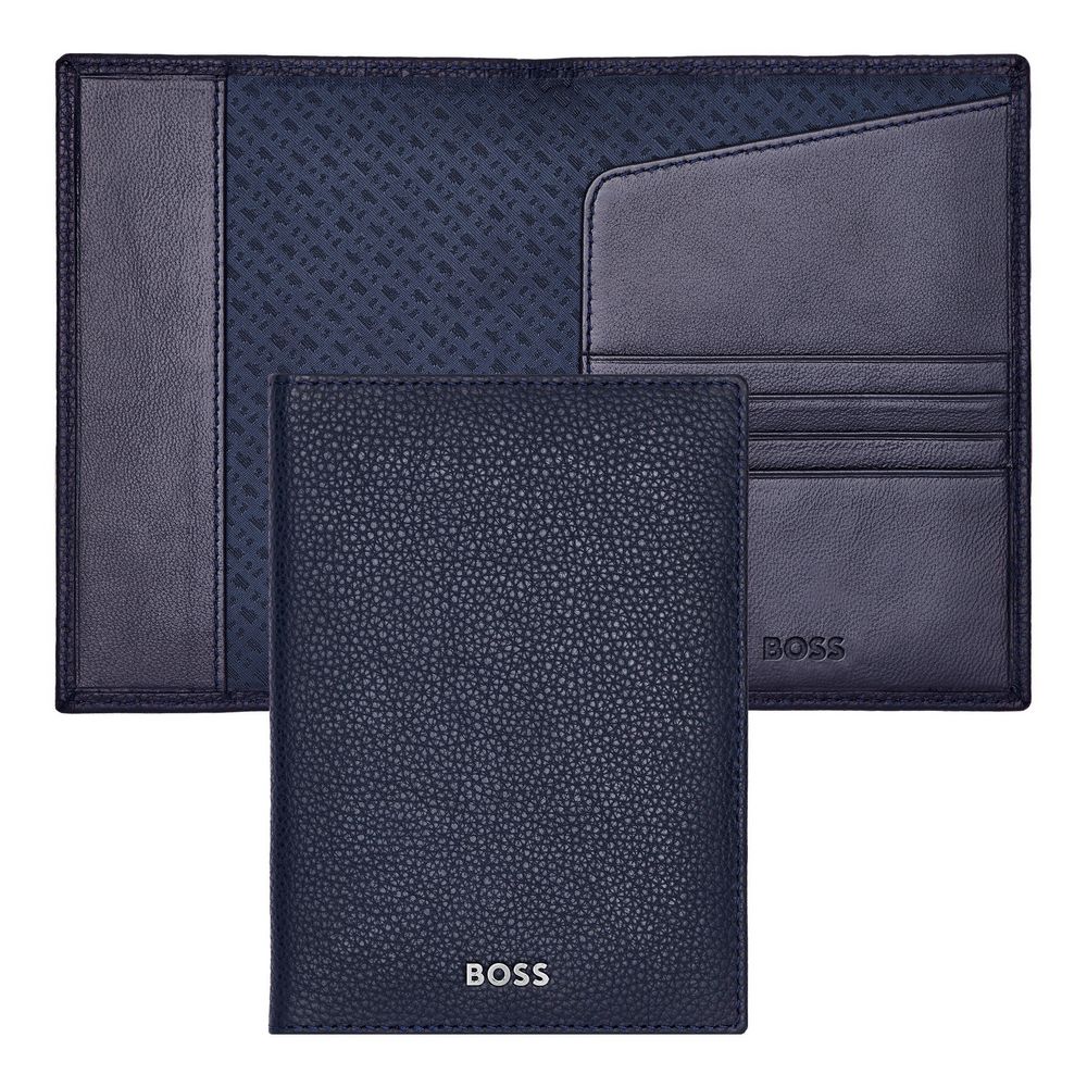 BOSS Passetui Classic Grained 4cc Navy von Hugo Boss