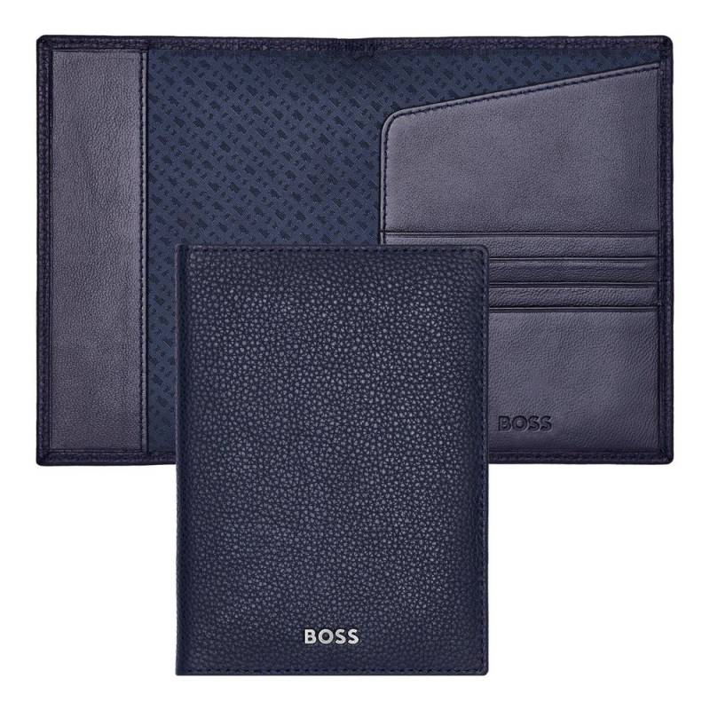 BOSS Passetui Classic Grained 4cc Navy von Hugo Boss
