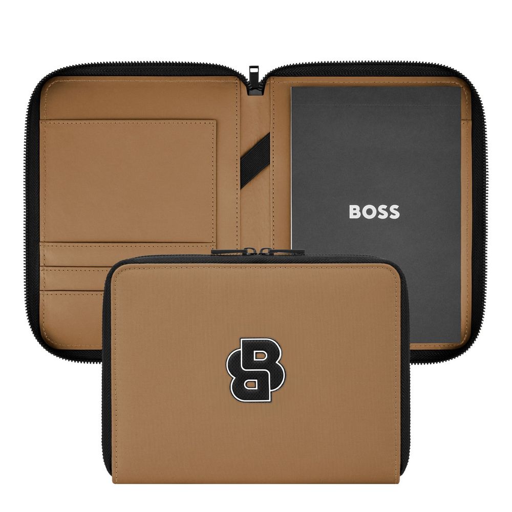 BOSS Schreibmappe Varsity A5 Camel von Hugo Boss