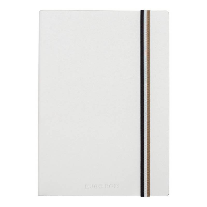 Hugo Boss Notizblock A5 Iconic White Plain von Hugo Boss