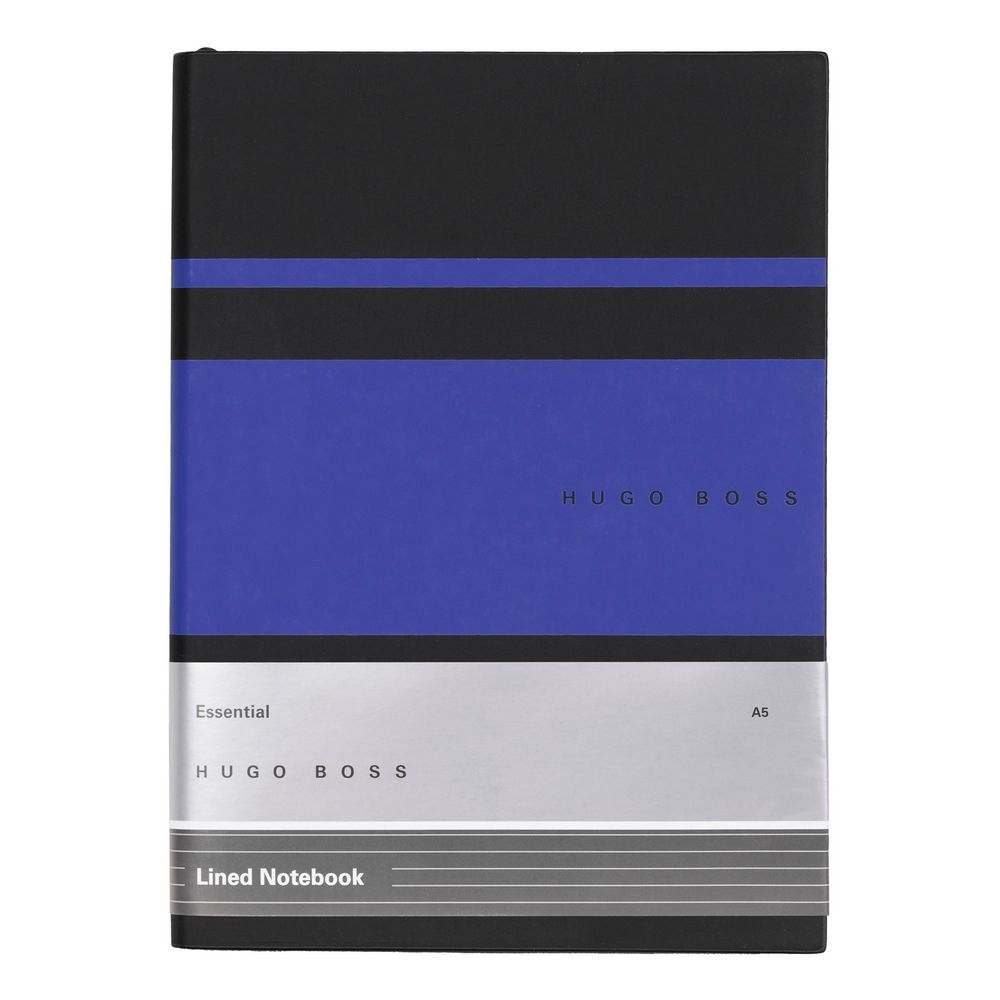 Hugo Boss Notizbuch Essential Gear Matrix Blue A5 liniert von Hugo Boss
