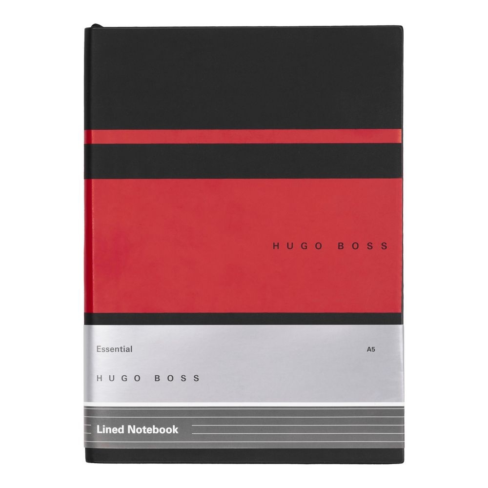 Hugo Boss Notizbuch Essential Gear Matrix Red A5 liniert von Hugo Boss